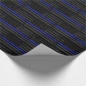 Dunkelheit beunruhigte Polizei-Art-amerikanische Geschenkpapier (Ecke)