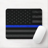 Dunkelheit beunruhigte Polizei-Art-amerikanische Mousepad (Mit Mouse)