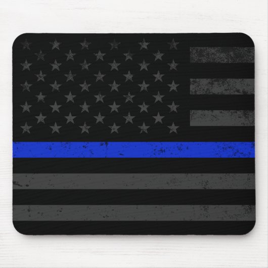 Dunkelheit beunruhigte Polizei-Art-amerikanische Mousepad (Vorne)