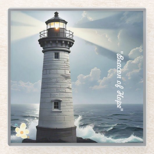 "Dunkelheit bis Licht" Glasuntersetzer (Vorderseite)