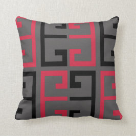 Dunkelheit farbige Fliese Kissen