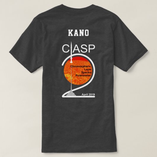 Dunkelheit farbiges Shirt mit Ihrem Namen (Design Rückseite)