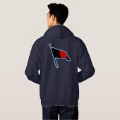 Dunkelheit Genfs Burgee Hoodie (Schwarz voll)