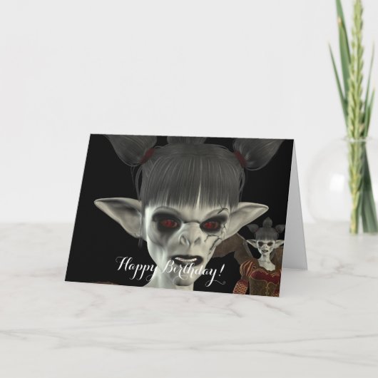 Dunkelheit kommt schöne Geburtstags-Karte Karte (Vorderseite)