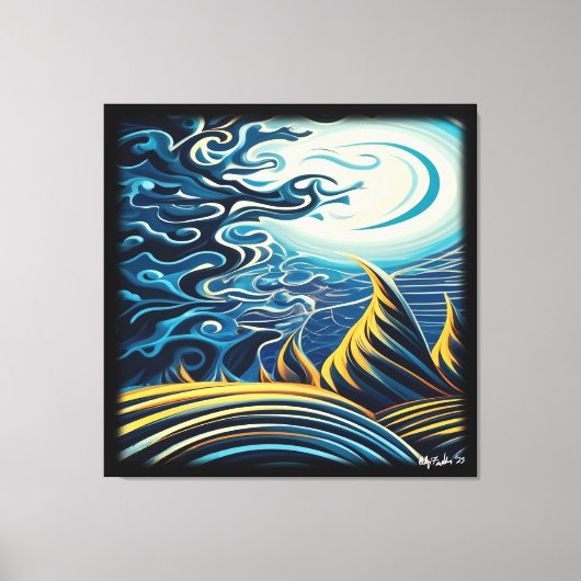 Dunkelheit Leinwanddruck (Vorderseite)