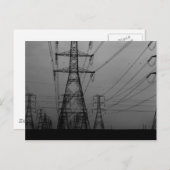 Dunkelheit - Linien des B&W-Powers Postkarte (Vorne/Hinten)