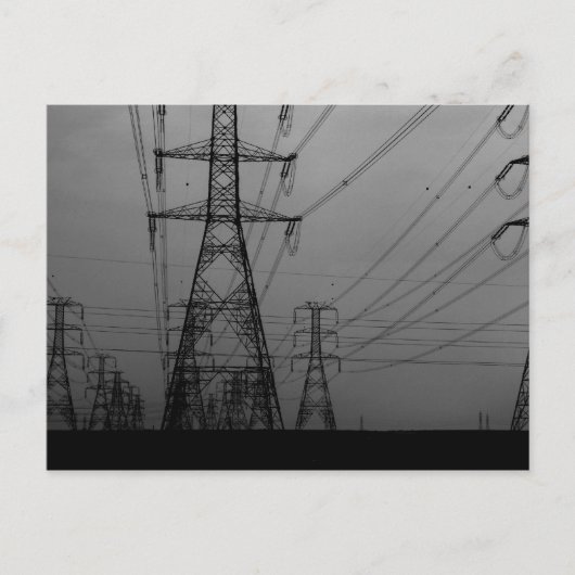 Dunkelheit - Linien des B&W-Powers Postkarte (Vorderseite)
