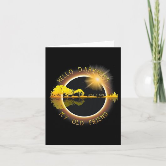 Dunkelheit mein alter Freund Eclipse Karte (Vorderseite)