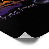 Dunkelheit mein alter Freund Solar Eclipse Poster (Ecke)