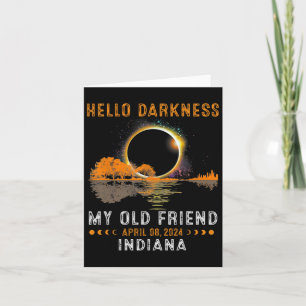 Dunkelheit mein alter Freund Total Eclipse 2024 In Karte