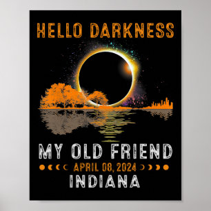 Dunkelheit mein alter Freund Total Eclipse 2024 In Poster
