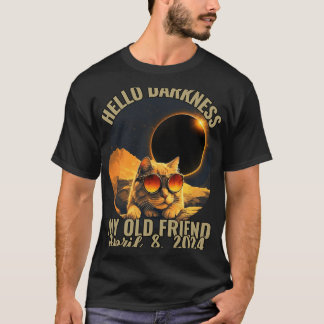 Dunkelheit meine alte Freundin mit solaren Eclipse T-Shirt