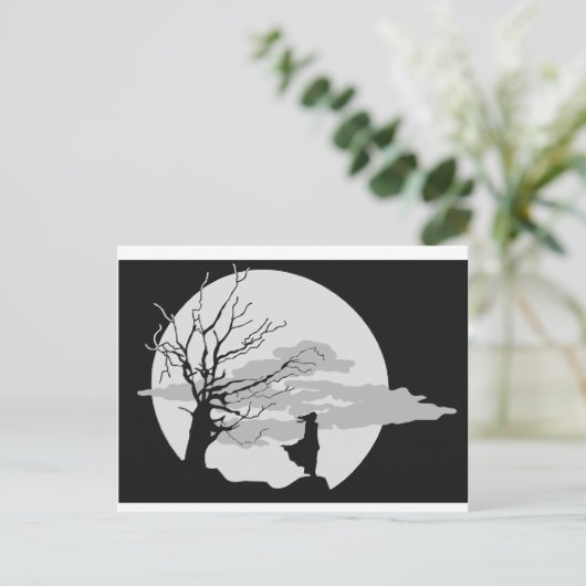 Dunkelheit Postkarte (Stehend Vorderseite)