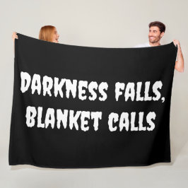 Dunkelheit sinkt, Blanket ruft Halloween Fleecedecke