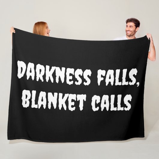 Dunkelheit sinkt, Blanket ruft Halloween Fleecedecke (Beispiel)