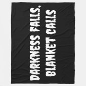 Dunkelheit sinkt, Blanket ruft Halloween Fleecedecke (Vorderseite)