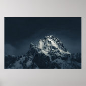 Dunkelheit und Berg Poster (Vorne)
