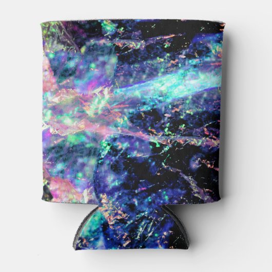 Dunkelheit und helles, dunkles Opal-Kristall: Dosenkühler (Vorderseite)