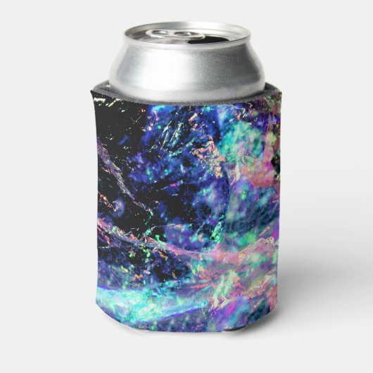 Dunkelheit und helles, dunkles Opal-Kristall: Dosenkühler (Kanne Rückseite)