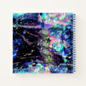 Dunkelheit und helles, dunkles Opal-Kristall: Notizblock (Rückseite)