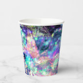 Dunkelheit und helles, dunkles Opal-Kristall: Pappbecher (Links)