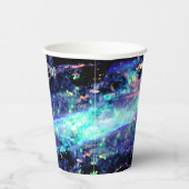 Dunkelheit und helles, dunkles Opal-Kristall: Pappbecher (Rechts)