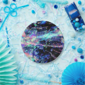 Dunkelheit und helles, dunkles Opal-Kristall: Pappteller (Party)