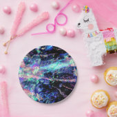 Dunkelheit und helles, dunkles Opal-Kristall: Pappteller (Party)