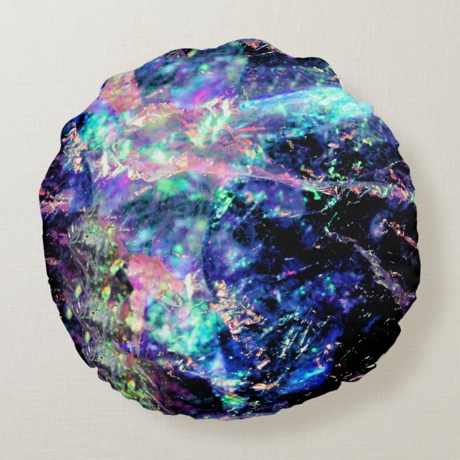 Dunkelheit und Licht: Rundes Kissen (Rückseite)