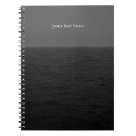 Dunkelheit wässert Notizbuch Notizblock