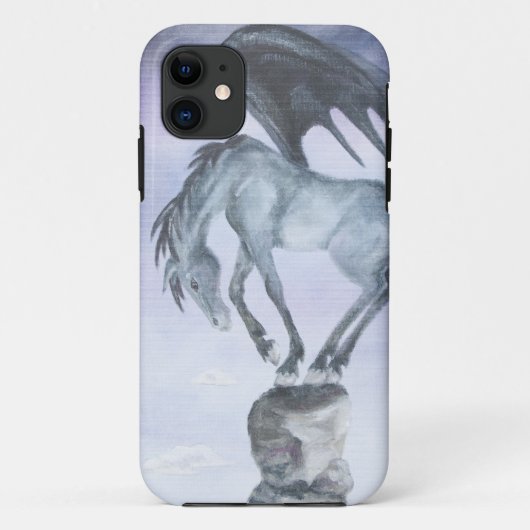 Dunkelheit Winged Fantasie-PferdiPhone 5 Fall Case-Mate iPhone Hülle (Rückseite)