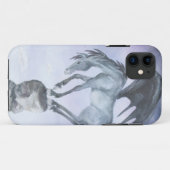 Dunkelheit Winged Fantasie-PferdiPhone 5 Fall Case-Mate iPhone Hülle (Rückseite (Horizontal))