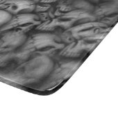 Dunkelheitsschädel-Kopfbeschaffenheiten Schneidebrett (Ecke)