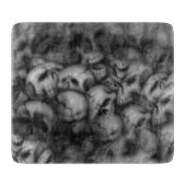 Dunkelheitsschädel-Kopfbeschaffenheiten Schneidebrett (Vorderseite)