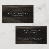 Dunkelholz-Getreideschüre beruflich Visitenkarte (Vorne/Hinten)