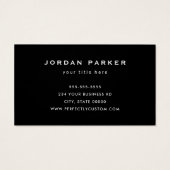 Dunkelholz-Korn-Logo-Visitenkarte (Rückseite)