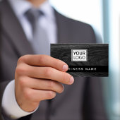 Dunkelholz-Korn-Logo-Visitenkarte