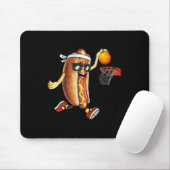 Dunkelhund im Brot Rolle spielen Basketball SP Mousepad (Mit Mouse)