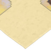 Dunkelkaffe-Gelb Tischdecke (Schrägansicht)