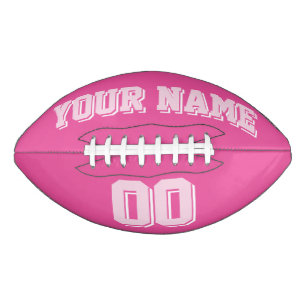 DUNKELLICHTPINK UND WEISS, kundenspezifischer Fuß Football