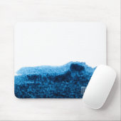 Dunkelmarineblau minimale Wasserfarbe Mousepad (Mit Mouse)