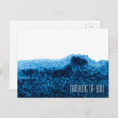 Dunkelmarineblau minimale Wasserfarbe Postkarte (Vorne/Hinten)