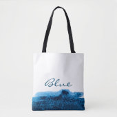 Dunkelmarineblau minimale Wasserfarbe Tasche (Vorderseite)