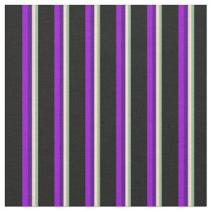 Dunkelmeergrün, Tan, Indigofisch, dunkles Violett  Stoff