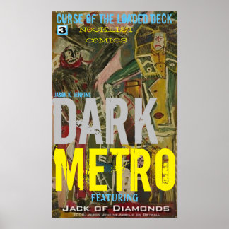 DUNKELMETRO-KURSE DES LOADALEN DECKS POSTER
