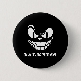 Dunkelmonstergesicht Button