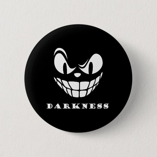 Dunkelmonstergesicht Button (Vorderseite)