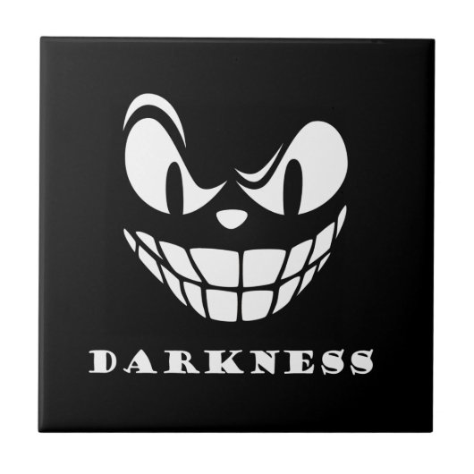 Dunkelmonstergesicht Fliese (Vorderseite)