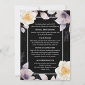 Dunkelmoodisch, blumenreich einladung (Rückseite)