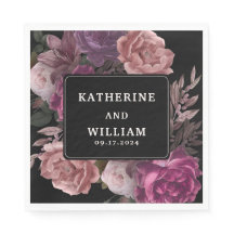 Dunkelmoody-Bordeaux-Blütenblütenhochzeit